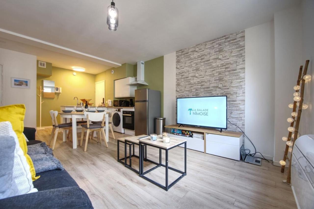 La Balade Nimoise Center Car Park Ac Apartment นีมส์ ภายนอก รูปภาพ